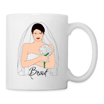 Noir de mariée 1 - Mug blanc - blanc - Droite