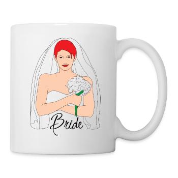 Rouge de la mariée 1 - Mug blanc - blanc - Droite