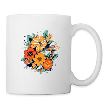 Bouquet of flowers type 70s - Mug - white - Right