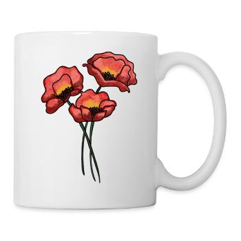 Poppies - Mug - white - Right
