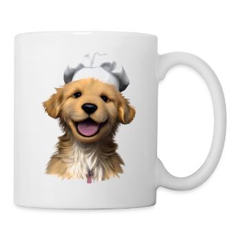 Golden Retriever Restaurateur Chien Chiot Chiens de cuisine - Mug blanc - blanc - Droite