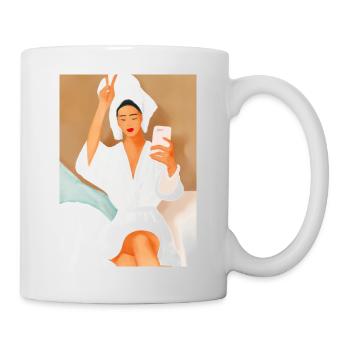 Bad Frauen Frieden - Tasse - Weiß - Rechts