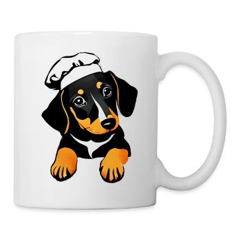 Dachshund Restaurateur Dogs Dachshund Puppy Dog Cooking - Mug - white - Right