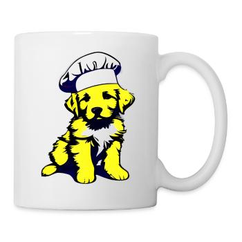 Golden Retriever Restaurateur Chiens Cuisine de chiot - Mug blanc - blanc - Droite