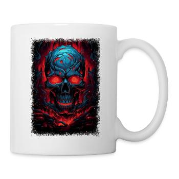 awesome back skeleton costume gifts - Mug - white - Right