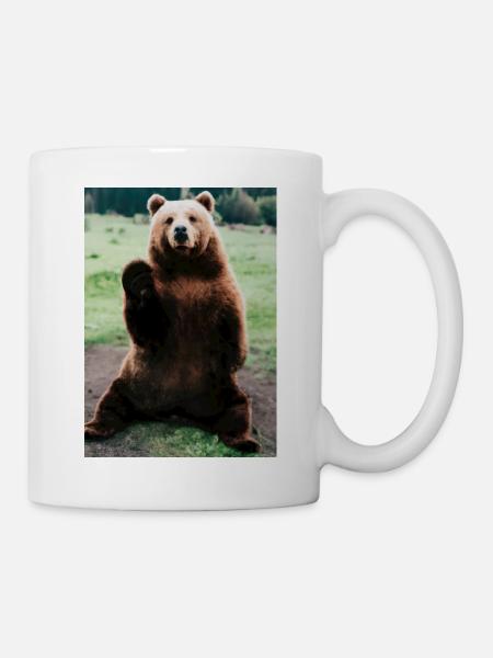 Niedlicher Hallo-Bär - Tasse - Weiß