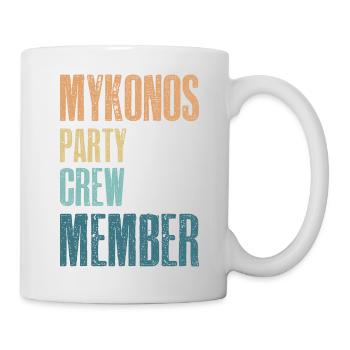 Mykonos Party Crew - Mug blanc - blanc - Droite