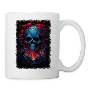 drawing gift anatomy present idea back print death - Tasse - Weiß - Rechts