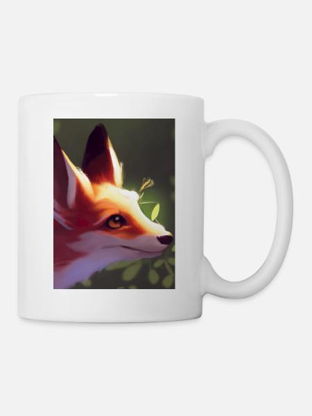 Niedliche Fuchs-Malerei - Tasse - Weiß