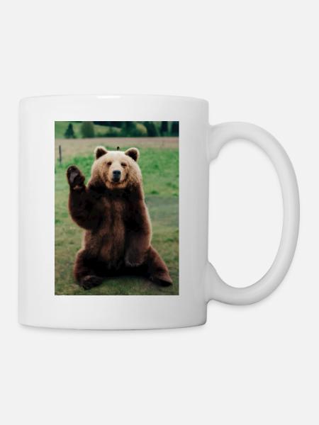 Niedlicher Hallo-Bär - Tasse - Weiß