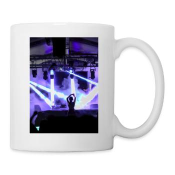 DJ beim Festival - Tasse - Weiß - Rechts