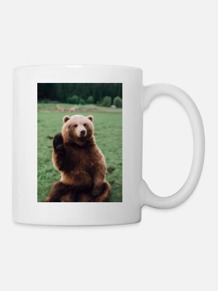 Niedlicher Hallo-Bär - Tasse - Weiß
