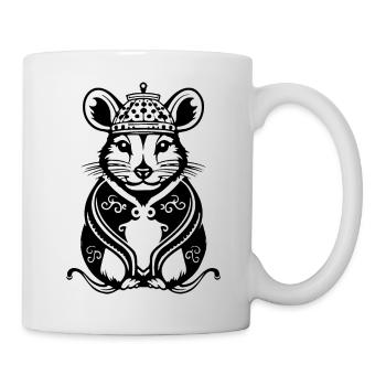 Ratte Maus Nagetier Ratten - Tasse - Weiß - Rechts