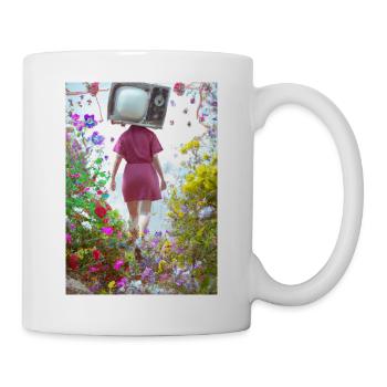 Flower TV Frauen - Tasse - Weiß - Rechts
