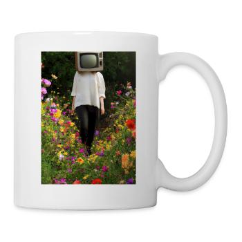 Flower TV Frauen - Tasse - Weiß - Rechts