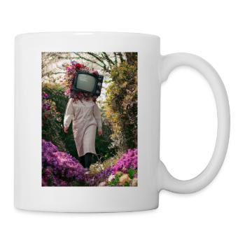 Flower TV Frauen - Tasse - Weiß - Rechts