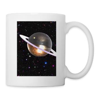 Funky Planet - Tasse - Weiß - Rechts