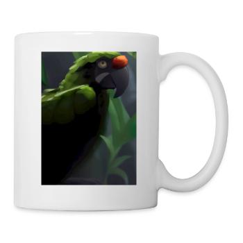 Grüner Dschungelvogel - Tasse - Weiß - Rechts