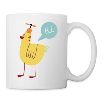 Vogel - Tasse - Weiß - Rechts