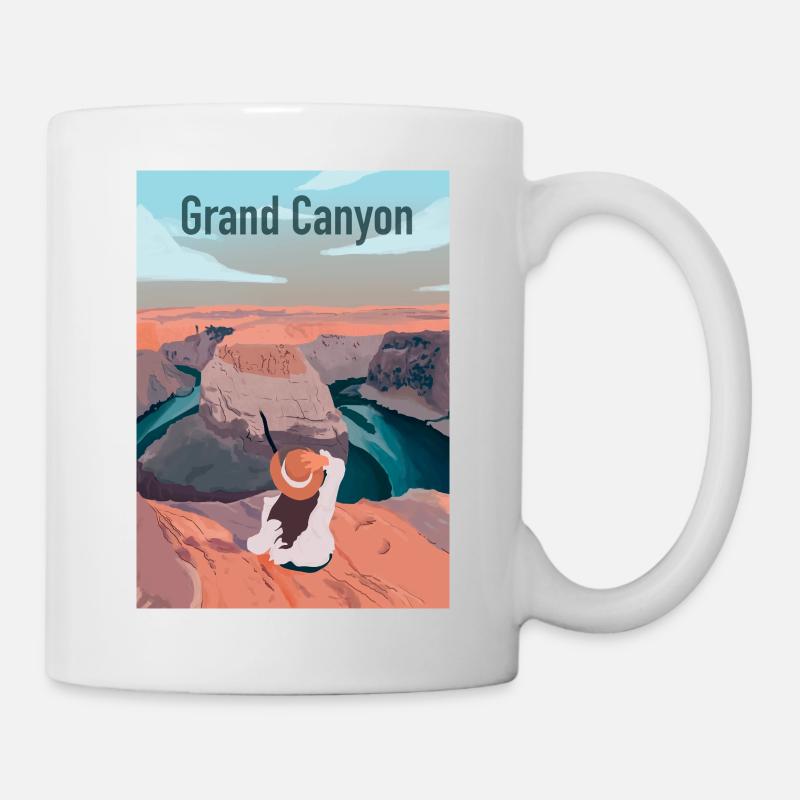 Großer Canyon - Tasse - Weiß