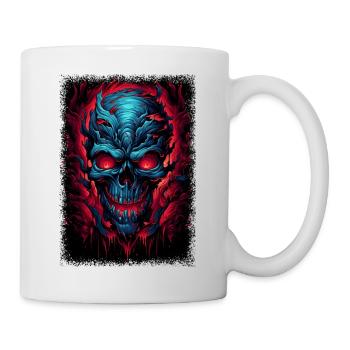 gift idea dead funny balloons quote - Tasse - Weiß - Rechts