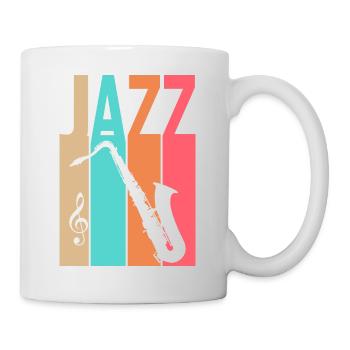 Vintage Jazz - Musique Jazz - Mug blanc - blanc - Droite
