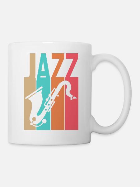 Jazz Music - Saxophonist - Mug - white