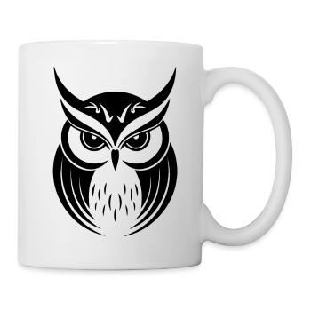 Owl Owl Bird Birds - Mug - white - Right
