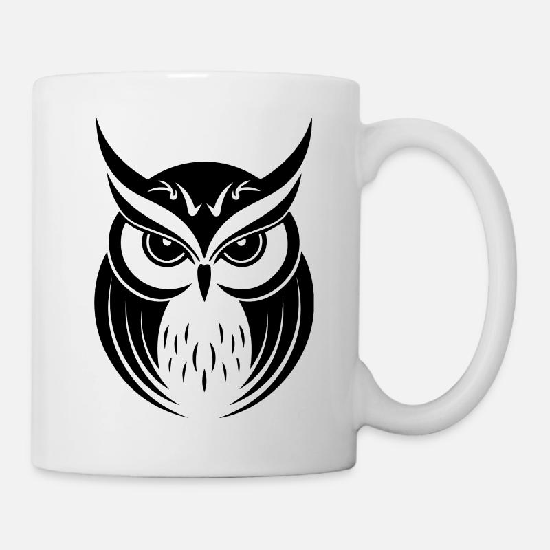 Eule Eulen Vogel Vögel - Tasse - Weiß