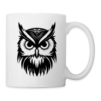 Owl Owl Bird Birds - Mug - white - Right