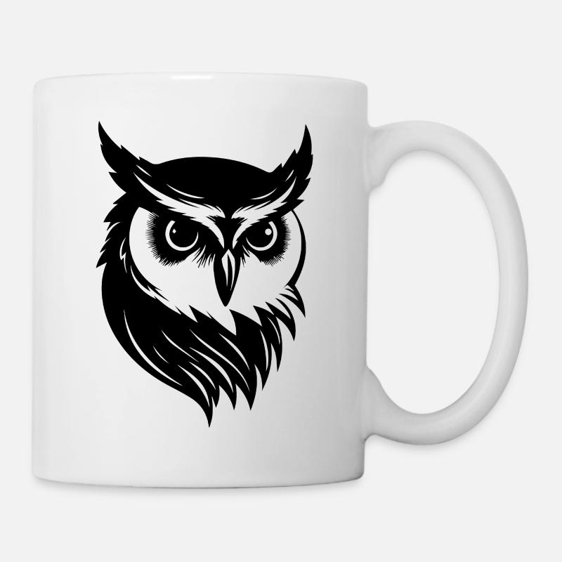 Eule Eulen Vogel Vögel - Tasse - Weiß