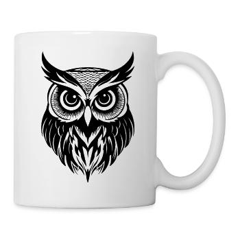 Owl Owl Bird Birds - Mug - white - Right