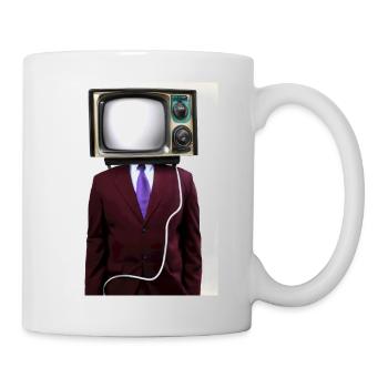 Anzug Tube TV Mann - Tasse - Weiß - Rechts