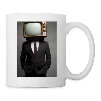 Anzug Tube TV Mann - Tasse - Weiß - Rechts