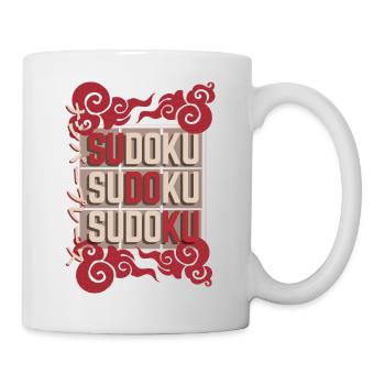 Japanisches Sudoku-Rätsel - Tasse - Weiß - Rechts