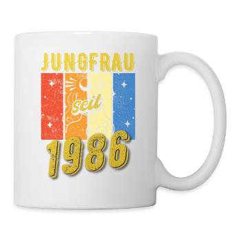 Jungfrau 1986 Sternzeichen Geburtstag - Tasse - Weiß - Rechts