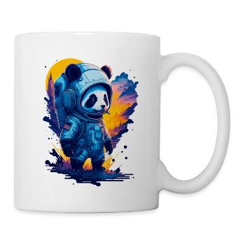 Niedlicher Panda-Astronaut - Tasse - Weiß - Rechts