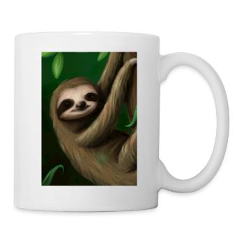Baby-Faultier - Tasse - Weiß - Rechts