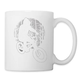 Fahrrad - Tasse - Weiß - Rechts