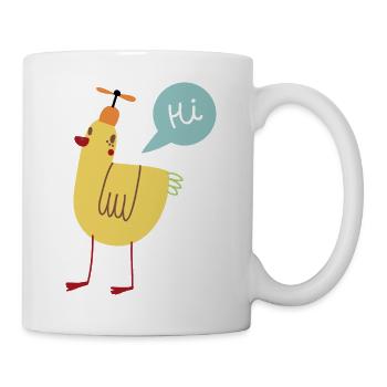 Vogel - Tasse - Weiß - Rechts