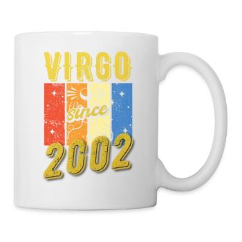 Vierge 2002 Cadeau d’anniversaire du zodiaque - Mug blanc - blanc - Droite