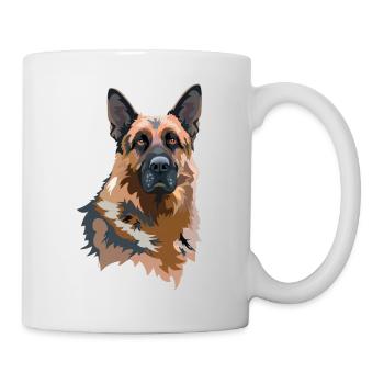 Portrait German Shepherd - Mug - white - Right
