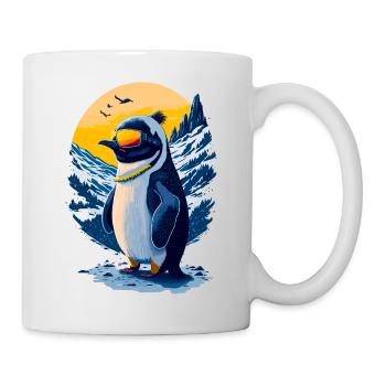 Pingouin mignon - Mug blanc - blanc - Droite