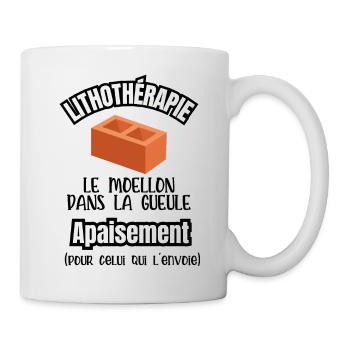 lithothérapie - Mug blanc - blanc - Droite