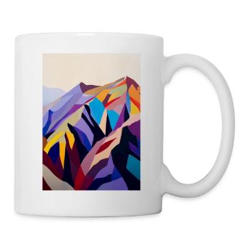 Bunte Berge - Tasse - Weiß - Rechts