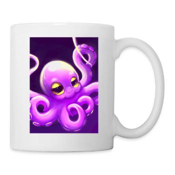 Niedlicher Oktopus - Tasse - Weiß - Rechts