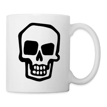 Skeleton Costume Bones Halloween Horror - Mug - white - Right