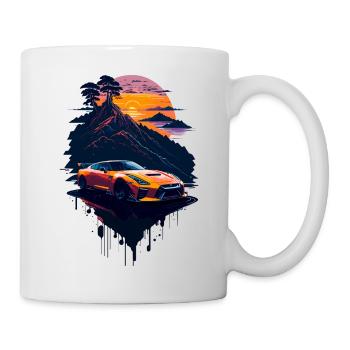 Voiture de sport classique - Mug blanc - blanc - Droite