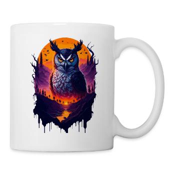 Beautiful owl - Mug - white - Right