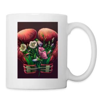 Blumen-Boxen - Tasse - Weiß - Rechts